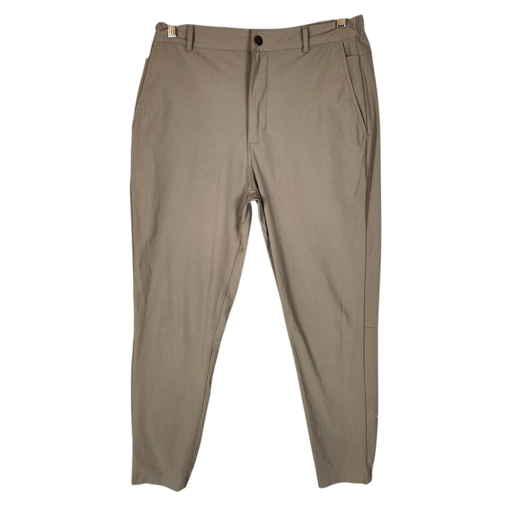 CUTS AO Jogger Pants Men's Large Olive Khaki Performance Stretch Tapered Leg